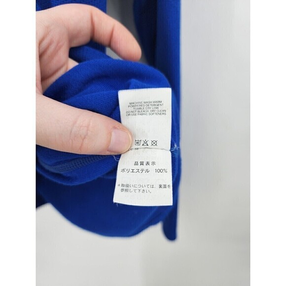 Marmot Royal Blue Quarter Zip Outdoor Breathable Mens Medium Pullover Top - Picture 5 of 8